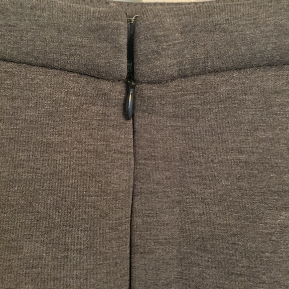 NWOT Ponte knit charcoal heather grey A-line skirt - Picture 5 of 7